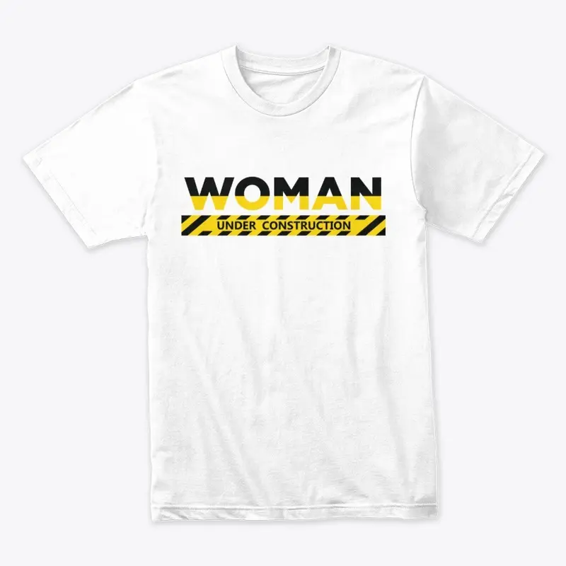 Woman Under Construction White