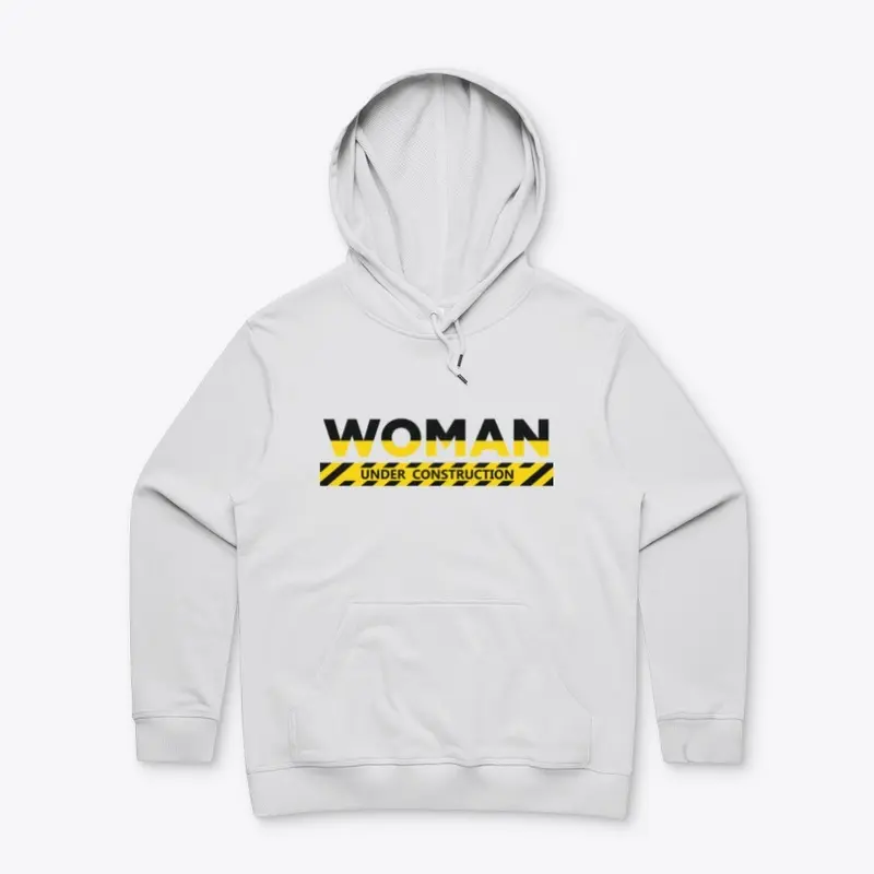 Woman Under Construction White