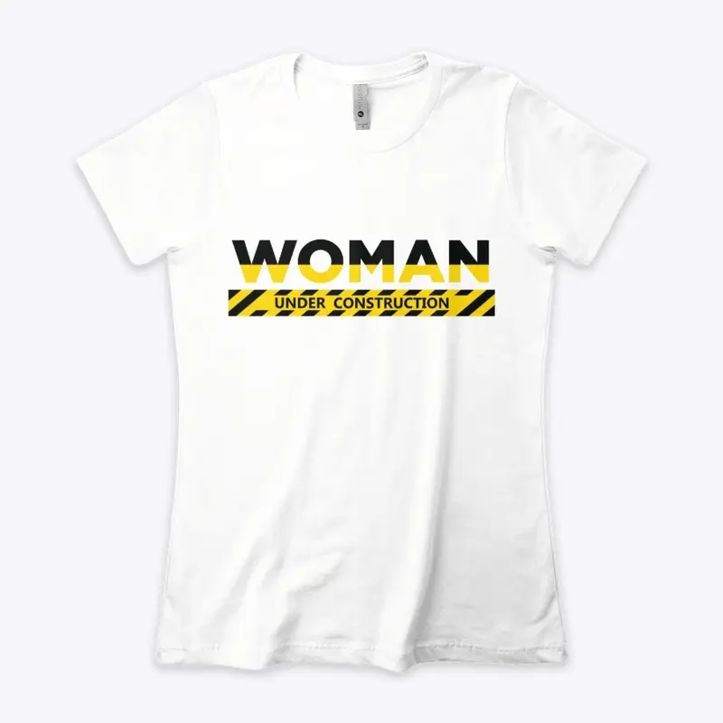 Woman Under Construction White